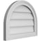 Ekena Millwork Round Top Surface Mount PVC Gable Vent w/ 2"W x 1-1/2"P Brickmould Frame, 20"W x 16"H GVPRT20X1602SN - alternate 3